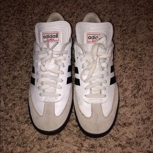 White adidas sambas